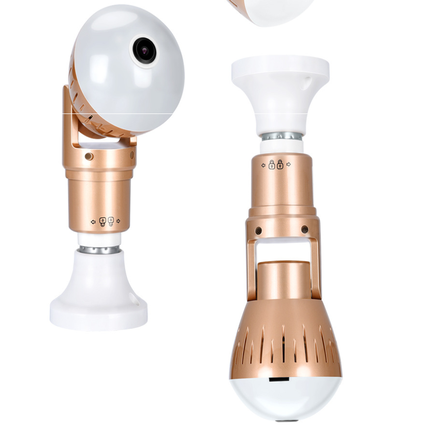 360-degree Panoramic Light Bulb Security Camera