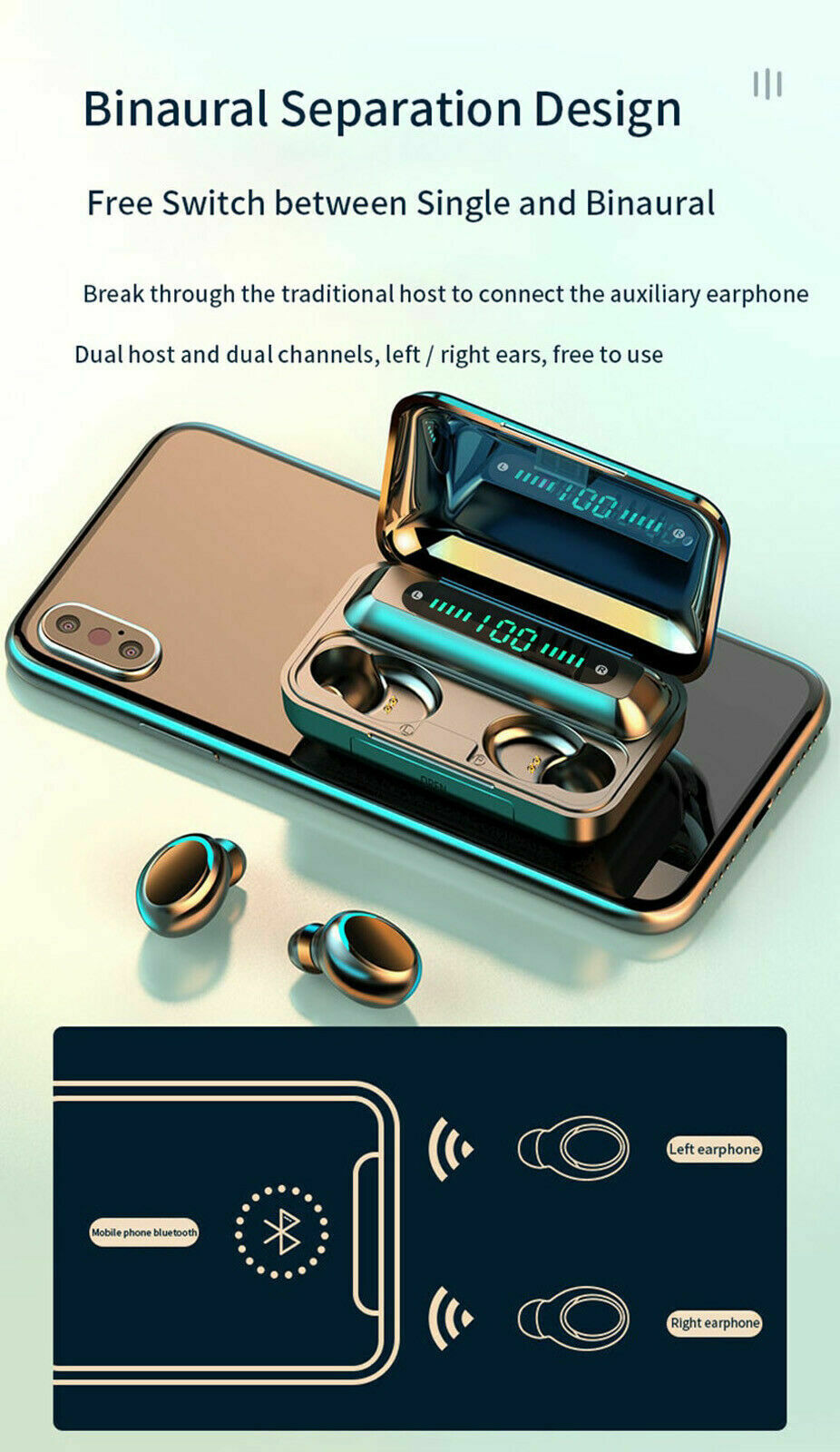 F9-5 Wireless Bluetooth Earbuds
