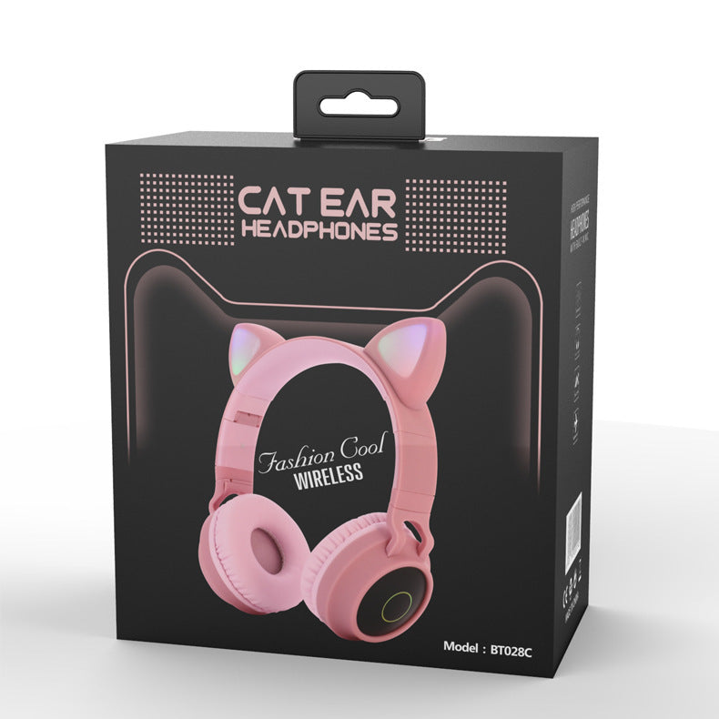 Pink headphones