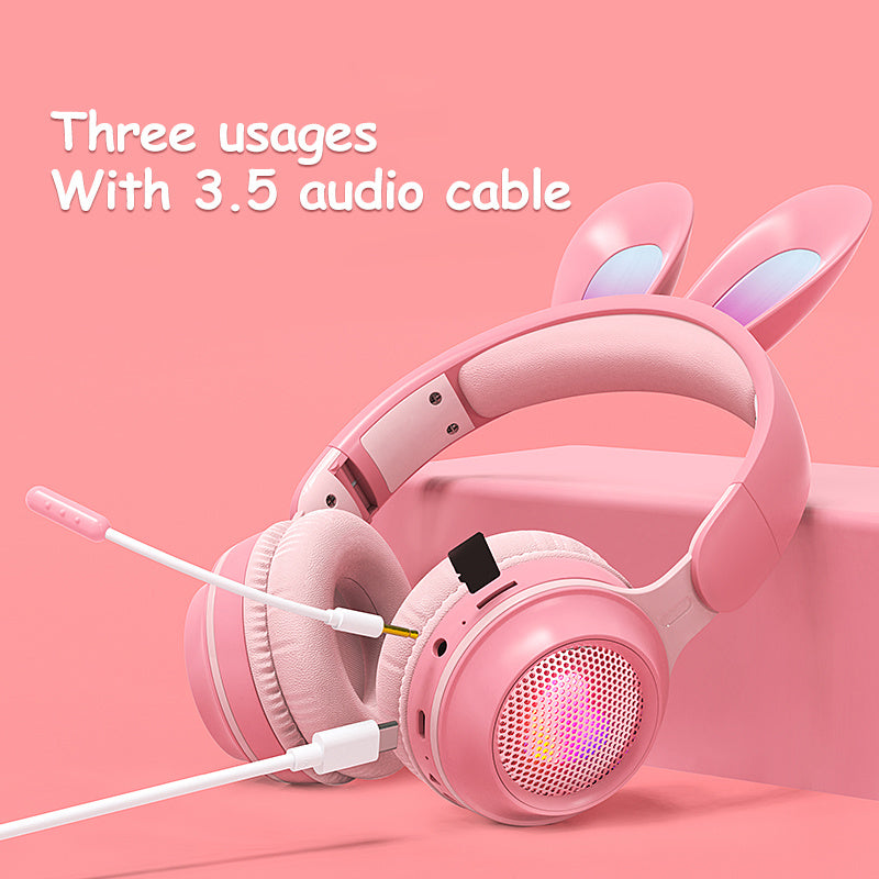 Bunny ear Bluetooth headphones