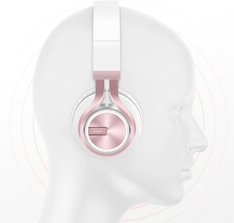 Black and blue BT-06 over-ear wireless headphones.