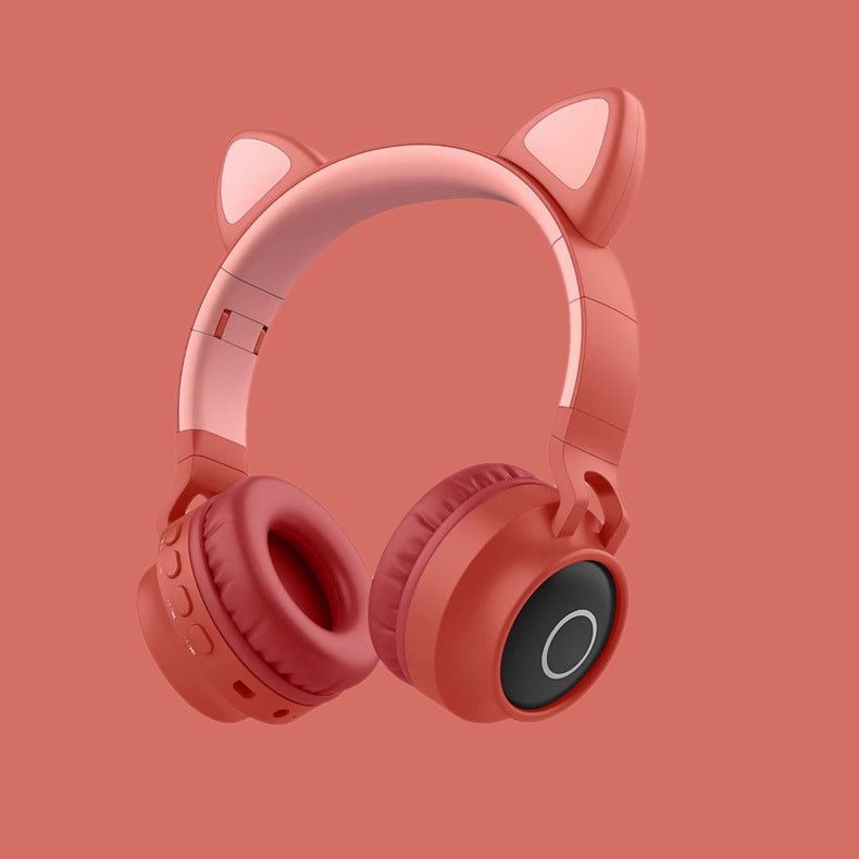 Pink headphones