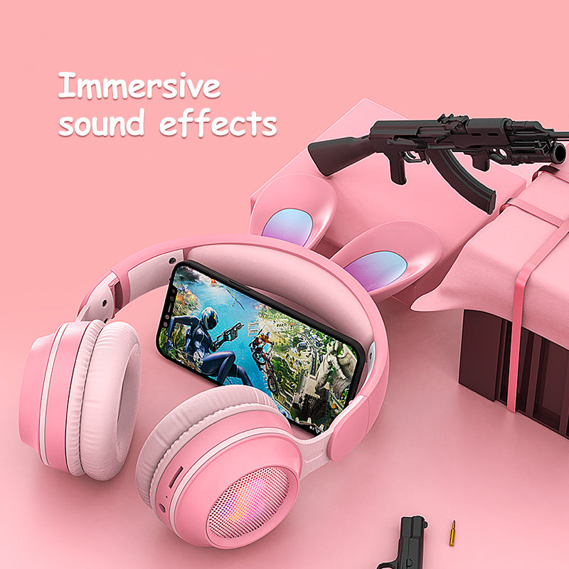 Bunny ear Bluetooth headphones