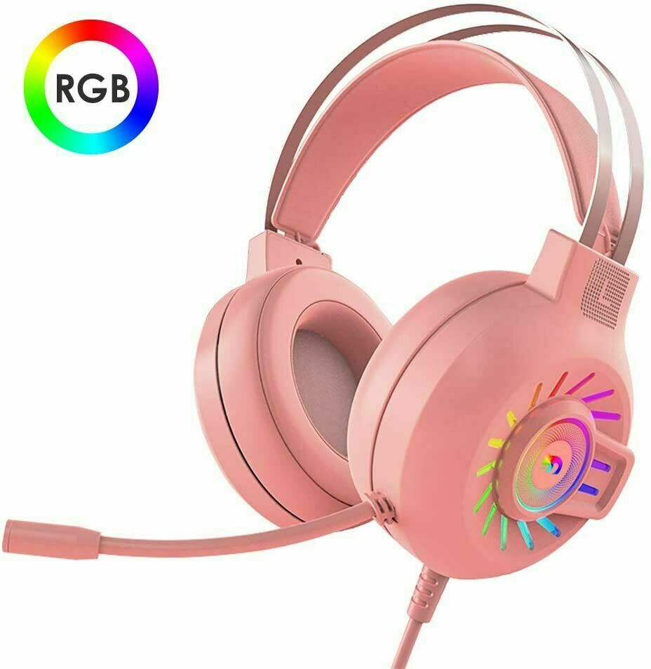 audio 3.5mm Gaming Headset With Mic Headphone For PC Laptop Nintendo PS4