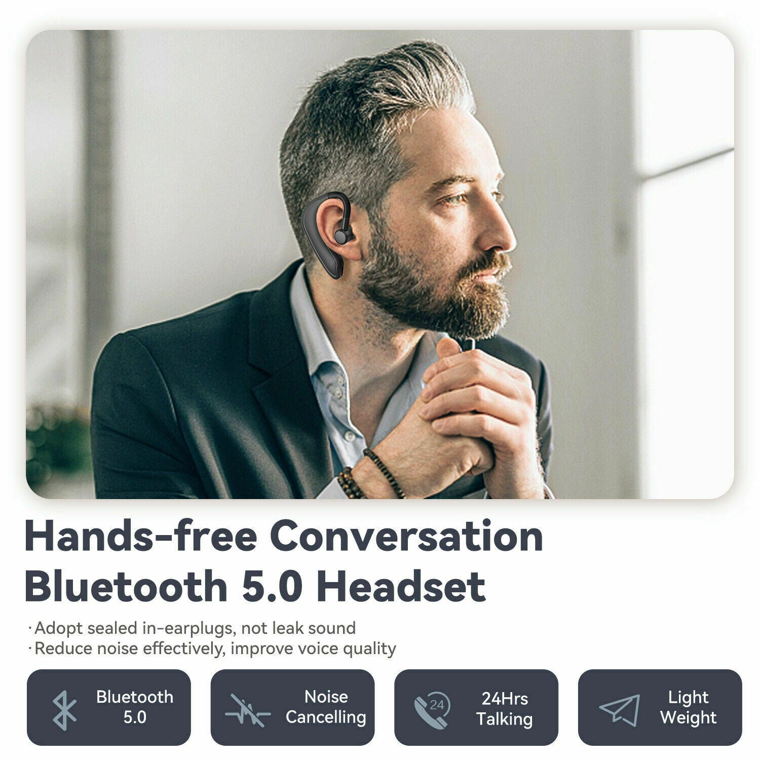 wireless Bluetooth headset